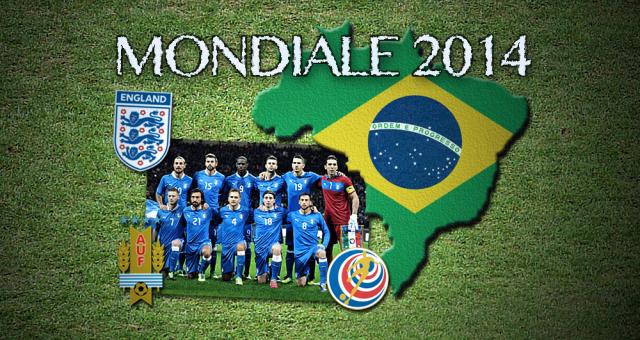 Brasile 2014: girone D con Inghilterra, Italia, Uruguay e Costa Rica