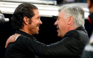 Diego Simeone e Carlo Ancelotti