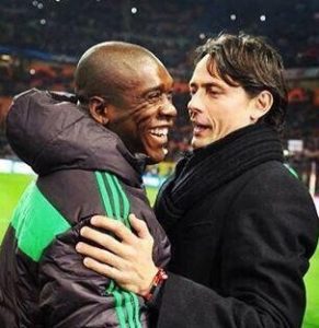 Clarence Seedorf e Filippo Inzaghi