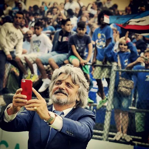 Massimo Ferrero, primo ciak da ultrà in giacca e cravatta