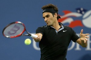 Roger Federer in azione_ Foto Web