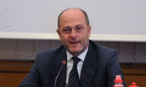 Il Presidente della FIT Angelo Binaghi in conferenza stampa