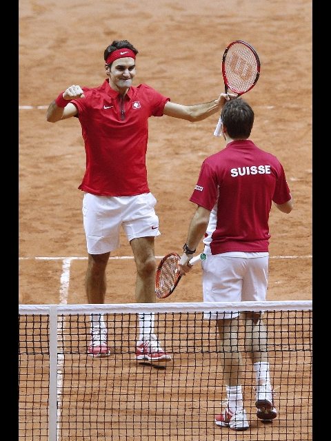 Francia-Svizzera 1-2: Wawrinka e Federer da applausi