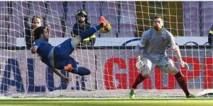 La splendida rete di Gonzalo Higuain per l'1-0 Napoli | Foto Twitter