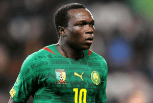 Vincent Aboubakar, attaccante del Camerun, impiegato nella Coppa d'Africa