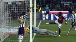 Il famoso gol di Muntari | Foto TV