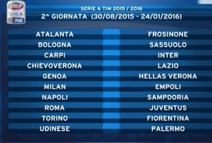 2° Giornata Serie A 2015/16 | Foto SportMediaset.it