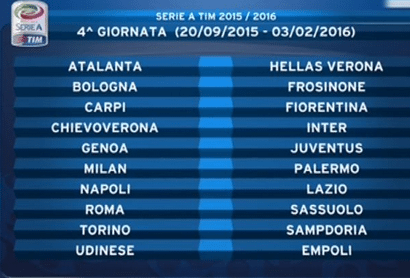 4° Giornata Serie A 2015/16 | Foto SportMediaset.it