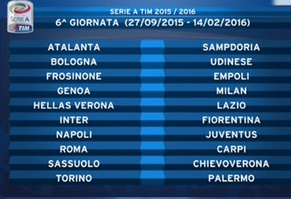 6° Giornata Serie A 2015/16 | Foto SportMediaset.it