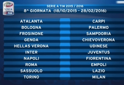 8° Giornata Serie A 2015/16 | Foto SportMediaset.it