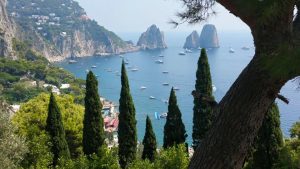 La stupenda location di Capri dove è andato in scena l'evento 