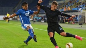Lazio-Dnipro, Milinkovic Savic in azione.