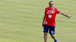 Maurizio Sarri, allenatore del Napoli, primo in classifica