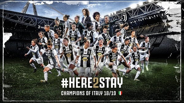 La Juventus Women è nuovamente Campione d’Italia