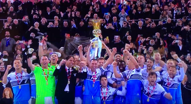 Coppa Italia, la Lazio trionfa nella notte dell’Olimpico