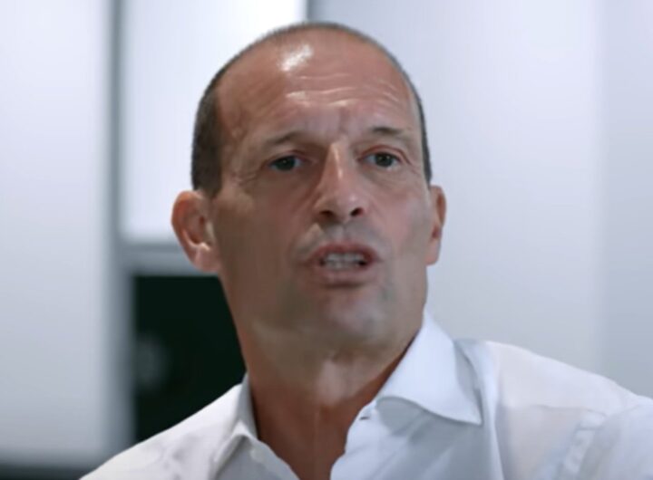 Allegri durante una intervista