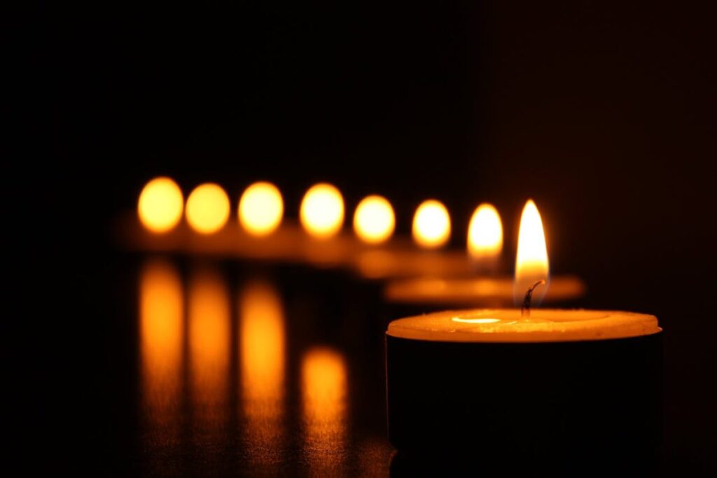 candele lutto