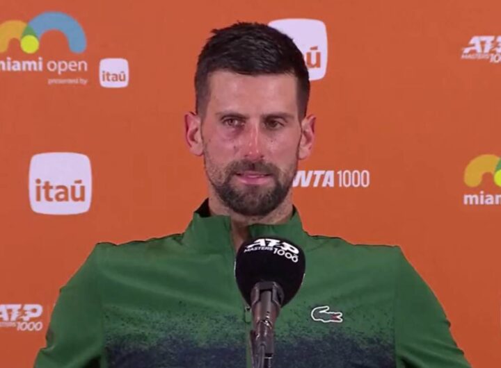 Djokovic in conferenza stampa