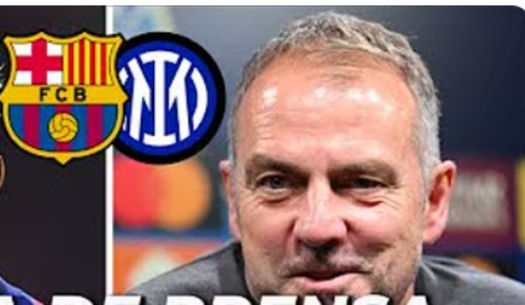 Flick in conferenza stampa pre Barcellona-Inter