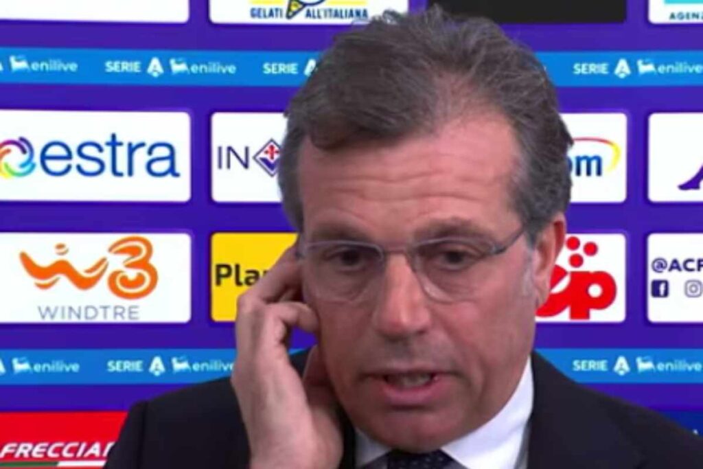 Giuntoli intervistato dopo Fiorentina-Juve