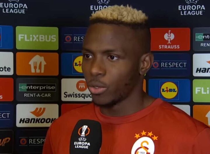 Osimhen dopo una partita del Galatasaray