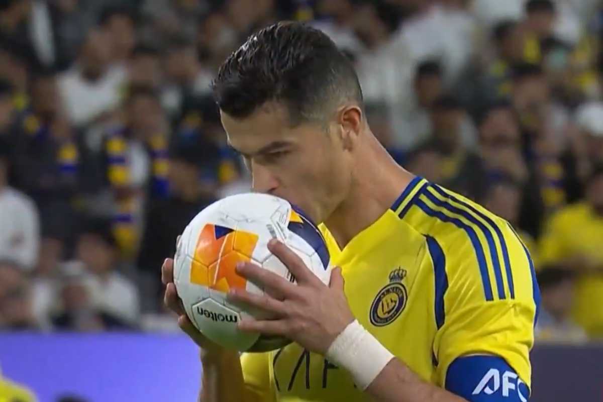 Cristiano Ronaldo, attaccante dell'Al Nassr