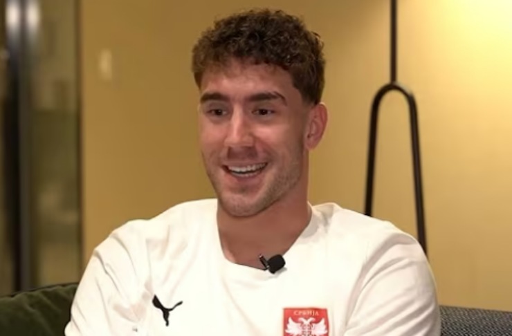 Vlahovic intervistato in Nazionale
