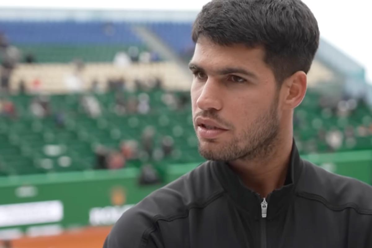 Alcaraz dopo la vittoria a Montecarlo