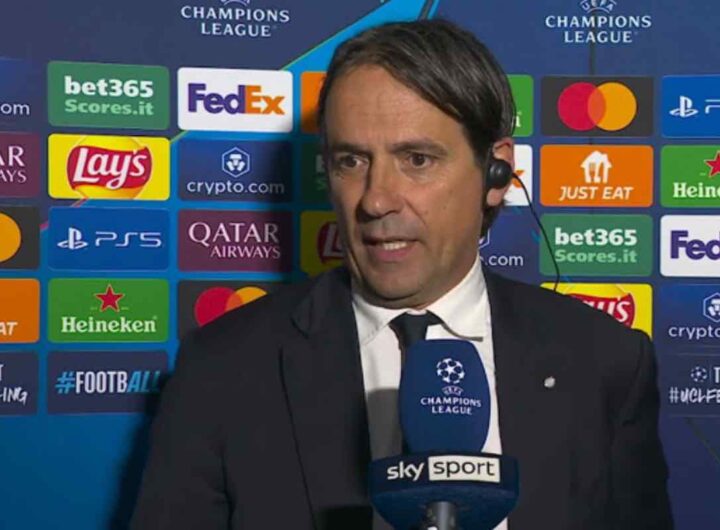 Inzaghi a Sky dopo Inter-Barcellona