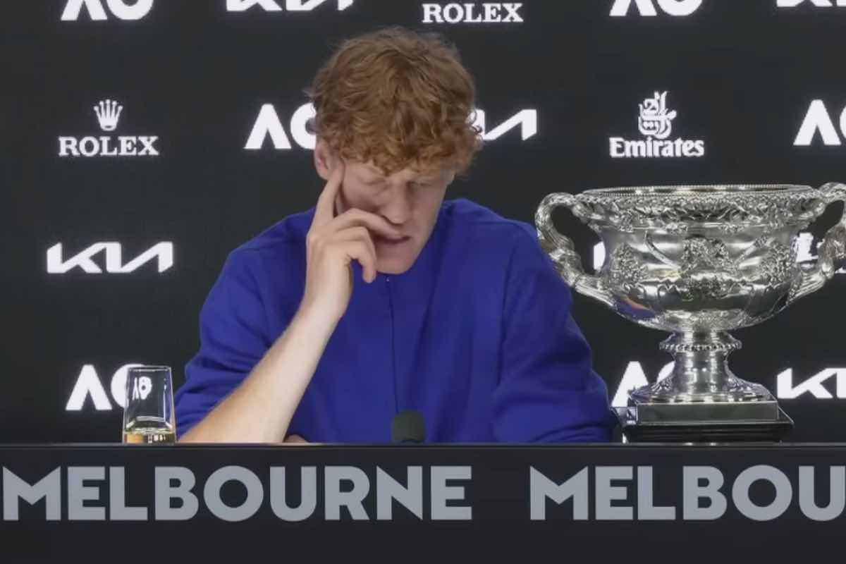 Sinner in conferenza a Melbourne