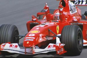 Schumacher in pista
