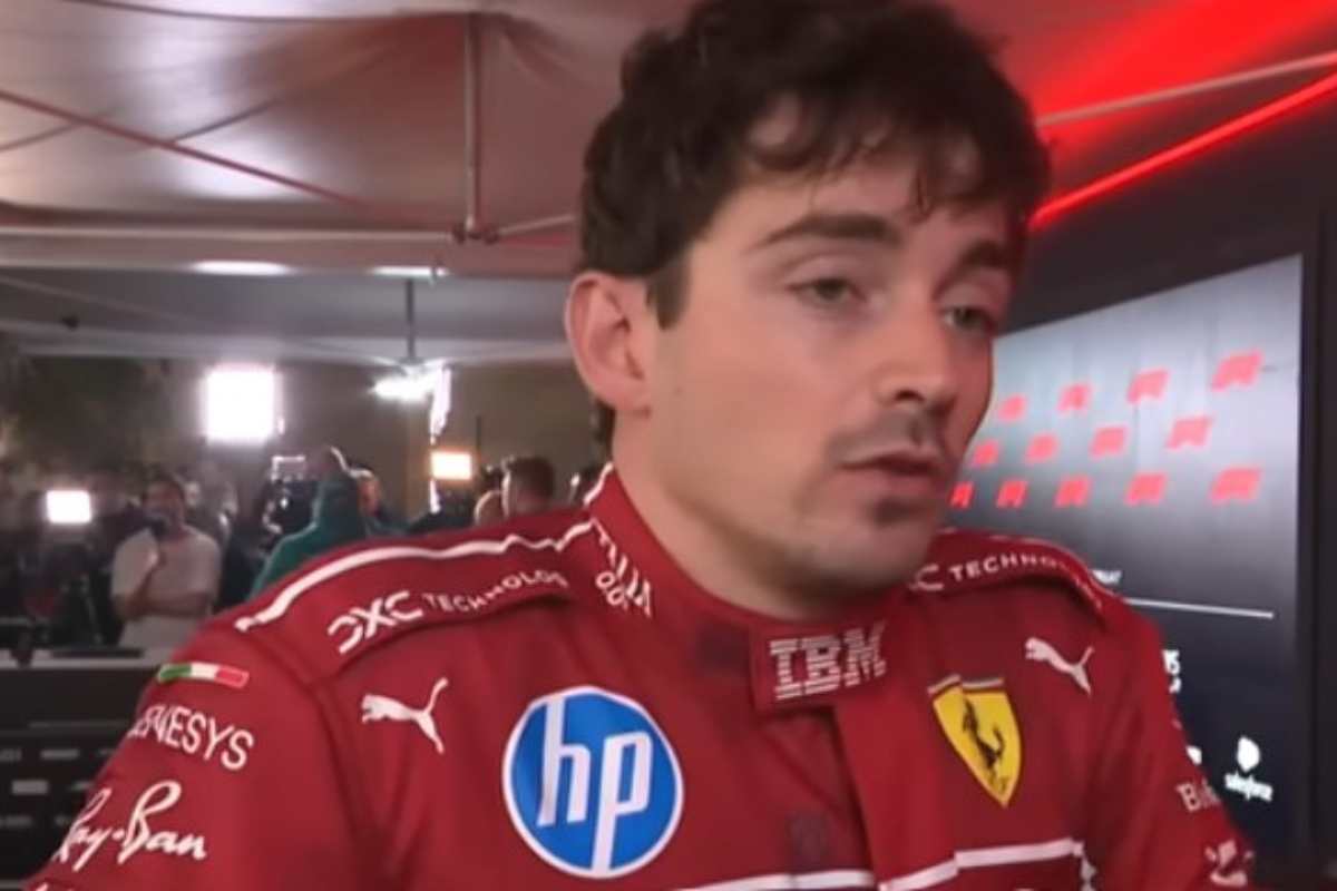 Charles Leclerc ai microfoni dopo il GP in Qatar