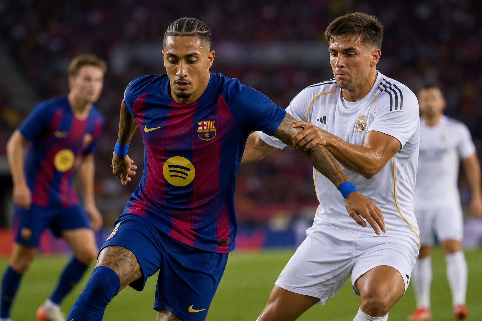 Clásico stasera al Camp Nou: Barcellona con Raphinha punta, Real senza Vinicius